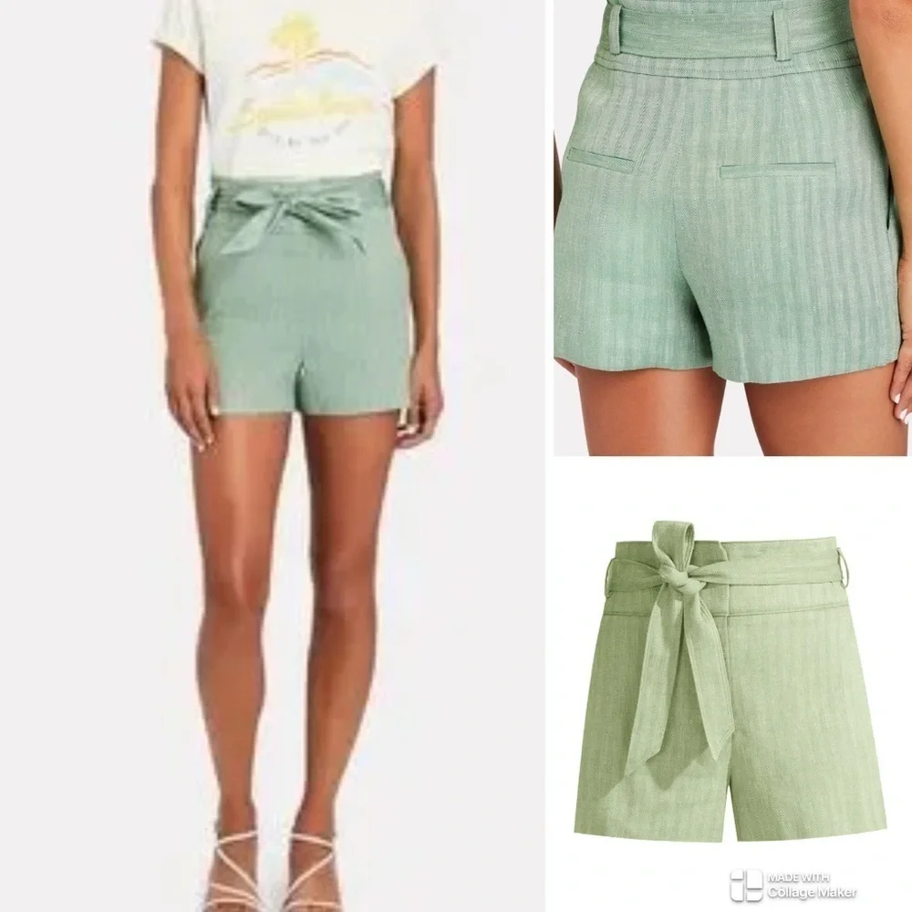 Veronica Beard Borneo linen blend shorts